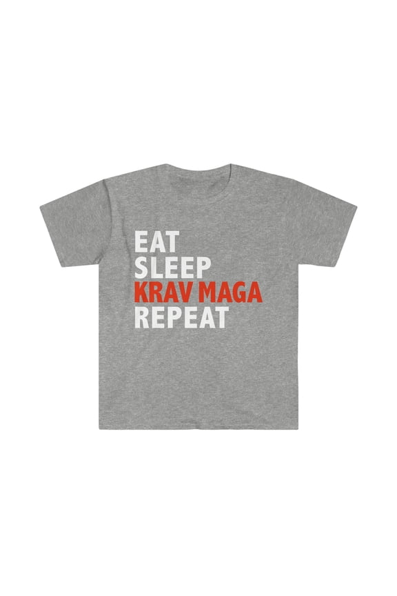Eat Sleep Krav Maga Repeat Unisex T-shirt S-3XL Martial Arts Gift