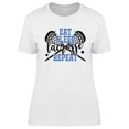 thumbnail image 1 of Eat Sleep Lacrosse Repeat T-Shirt Women -Image by Shutterstock, Female Small, 1 of 2
