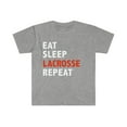 thumbnail image 1 of Eat Sleep Lacrosse Repeat Unisex T-shirt S-3XL League Player, 1 of 2
