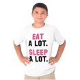 thumbnail image 1 of Eat Sleep Lazy Procrastinator Funny Crewneck T Shirts Boy Girl Teen Brisco Brands M, 1 of 6