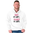 thumbnail image 1 of Funny Lazy Eat Sleep A Lot Saying Hoodie Sweatshirt Women Men Brisco Brands S, 1 of 5