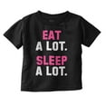 thumbnail image 1 of Eat Sleep Lazy Procrastinator Funny Toddler Boy Girl T Shirt Infant Toddler Brisco Brands 12M, 1 of 6