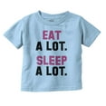 thumbnail image 1 of Eat Sleep Lazy Procrastinator Funny Toddler Boy Girl T Shirt Infant Toddler Brisco Brands 2T, 1 of 6