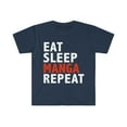 thumbnail image 1 of Eat Sleep Manga Repeat Unisex T-shirt S-3XL Comic Books, 1 of 2