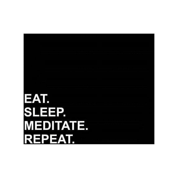 Eat Sleep Meditate Repeat: Polar Graph Paper Notebook - 1/2 Inch Centered Technical Sketchbook (Paperback)