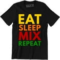 thumbnail image 1 of Eat Sleep Mix Repeat Men's Funny Dj Producer Nightclub All Nighter Music T-Shirt, 1 of 4