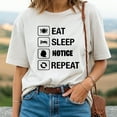 thumbnail image 1 of Eat Sleep Notice Repeat T-Shirt, 1 of 5