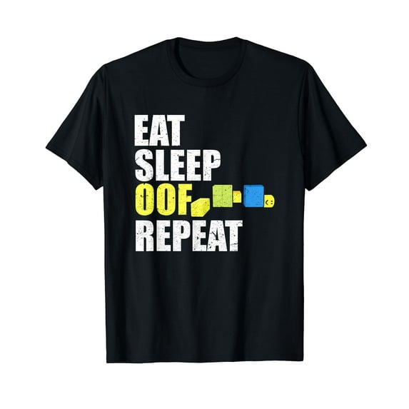 Eat Sleep Oof Repeat Gamers Meme T-Shirt