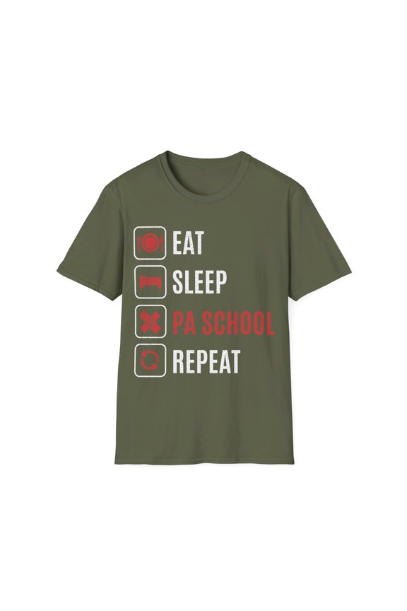 Eat Sleep PA School Physician Assistant Medical Student TShirt