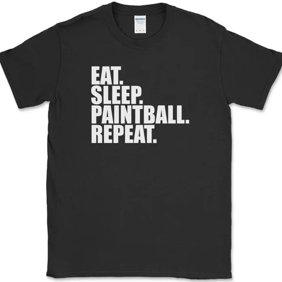 Eat Sleep Paintball Repeat T-Shirt Funny Sports Hobby Gift Tee Unisex S-5XL Hot Trending Shirt, Vintage Birthday Gift