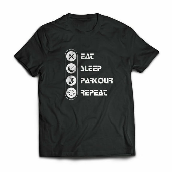 Eat Sleep Parkour Repeat Funny Birthday Gift Shirt for Men Kids