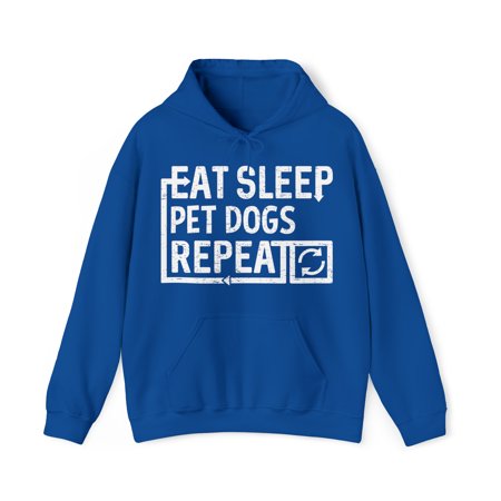 Eat Sleep Pet Dogs Graphic Hoodie Sweatshirt, Sizes S-5XL