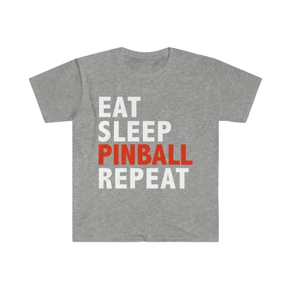 Eat Sleep Pinball Repeat Unisex T-shirt S-3XL Pinball Player