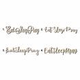 thumbnail image 1 of Eat Sleep Pray Sign Unfinished Wood Cutout Home Decor DIY Option 2- 30" Wide / 1/4", 1 of 3