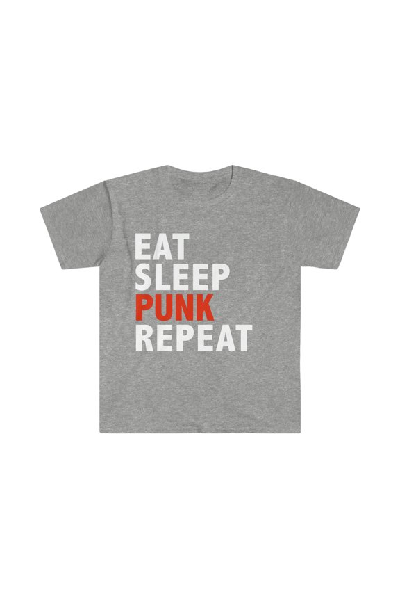 Eat Sleep Punk Repeat  Unisex T-shirt S-3XL1970s Rock 70s Music Gift