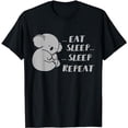 thumbnail image 1 of Eat Sleep Repeat Cute Sleeping Koala T Shirt, 1 of 5