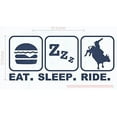 thumbnail image 1 of Eat Sleep Ride Cowboy Cowgirl Vinyl Decals Western Wall Stickers 23x10 Deep Blue Option 1, 1 of 6