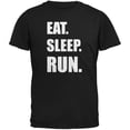 thumbnail image 1 of Eat Sleep Run Black Adult T-Shirt - Medium, 1 of 1