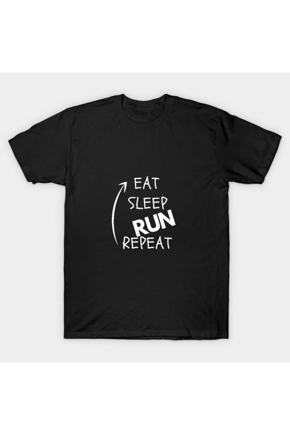 Eat Sleep Run Repeat 2.0 Funny Motivation for a Runner Marathon T-Shirt