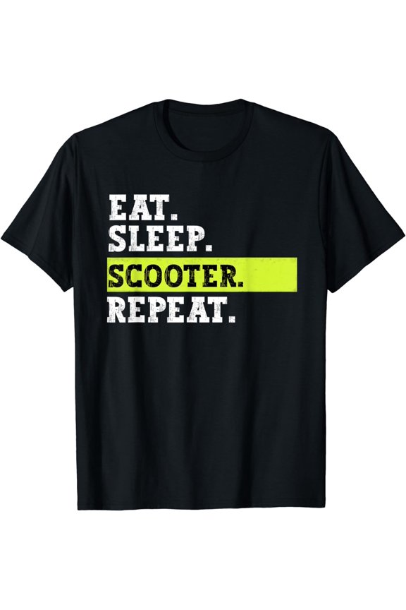 Eat Sleep Scooter Repeat Sport T-Shirt