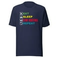 thumbnail image 1 of Eat Sleep Sim Racing Repeat, Car Racing Sim, Unisex, Funny Gaming Esport, Funny Sim Racer, Sim Racing Cockpit, Motorsport Simulation, Car Racing Gamer (Navy, S), 1 of 1