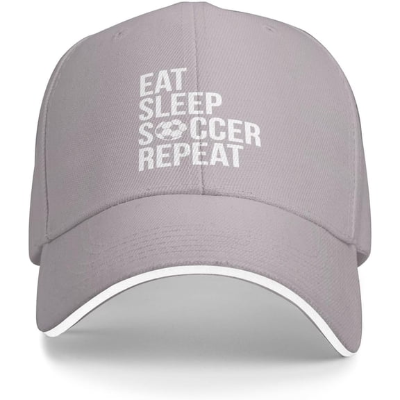 Eat Sleep Soccer Repeat Trucker Hat Baseball Cap Funny Outdoor Travel Dad Caps