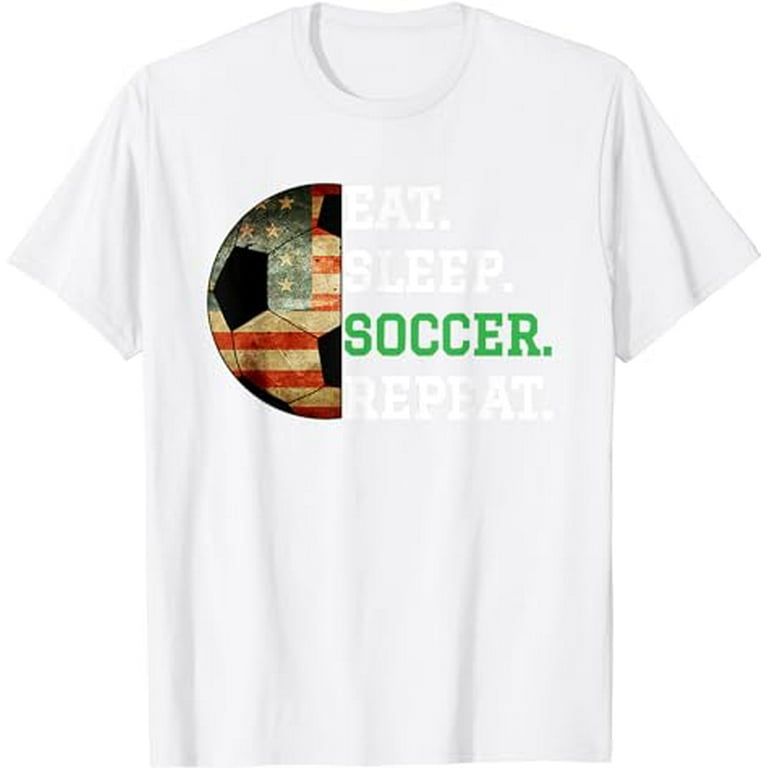 American Flag Soccer Ball T-Shirt American Flag Soccer Ball T-Shirt