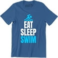 thumbnail image 1 of Eat Sleep Swim - Present Diver Swimmers Swimming Men's T-Shirt, 1 of 4