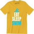 thumbnail image 1 of Eat Sleep Swim - Present Diver Swimmers Swimming Men's T-Shirt, 1 of 4