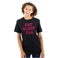 thumbnail image 1 of Eat Sleep Tan Relax Routine Chill Women's Plus Size Graphic Tee Brisco Brands 2X, 1 of 5
