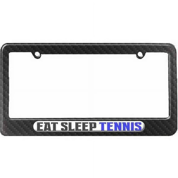 Eat Sleep Tennis License Plate Tag Frame, Multiple Colors