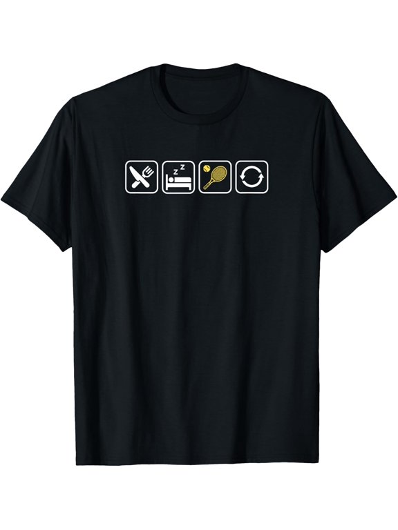 Eat Sleep Tennis Repeat Apparel For Tennis Lovers T-Shirt Size S-5XL