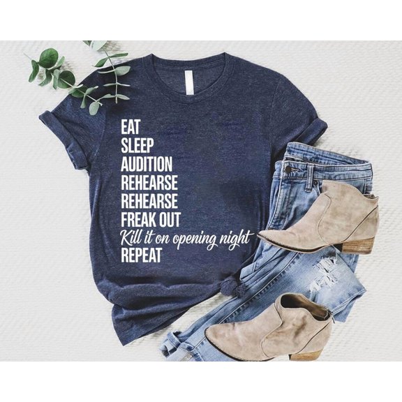 Eat Sleep Theatre T-Shirt: Drama Student Gift All Size S-5Xl
