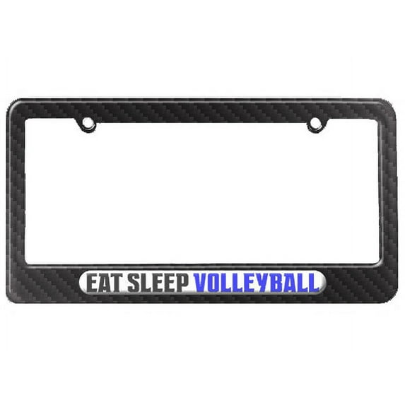 Eat Sleep Volleyball License Plate Frame