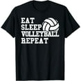 thumbnail image 1 of Eat Sleep Volleyball Repeat T-Shirt, 1 of 4