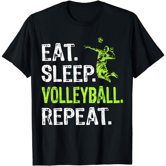 Eat Sleep Volleyball Repeat Volleyball Player Funny T-Shirt