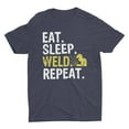 thumbnail image 1 of Eat Sleep Weld Repeat Welding T-Shirt, 1 of 5