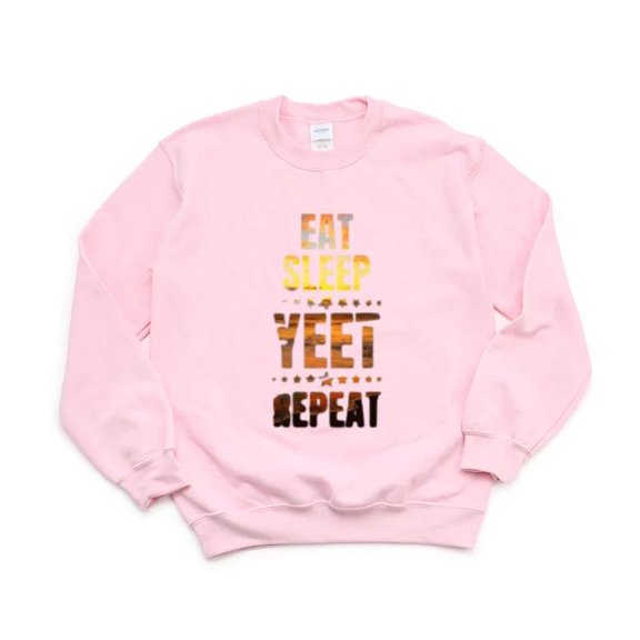 Eat Sleep Yeet Repeat Funny Yeet Meme Dance Trend Viral Sweatshirt, for men & women, up to size 5XL