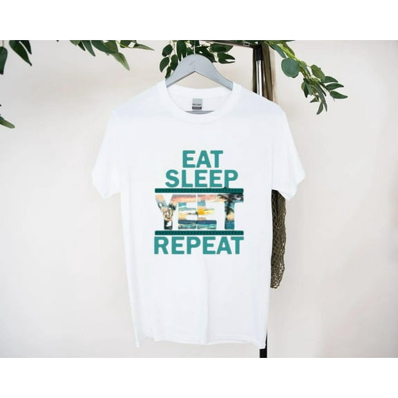 Eat Sleep Yeet Repeat T-Shirt for Retro Game Style, for men & women, up to size 5XL