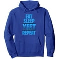 thumbnail image 1 of Eat Sleep Yeet Repeat Vintage Jey USO Yeet Apparel Saying Pullover Hoodie, 1 of 2