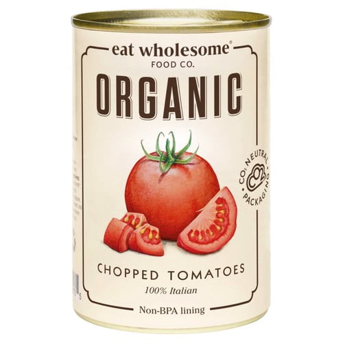 Eat Wholesome Organic Chopped Tomatoes 400g, British Import (Pack of 3)