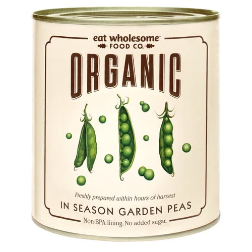 Eat Wholesome Organic In Season Garden Peas 340g, British Import (Pack of 3)