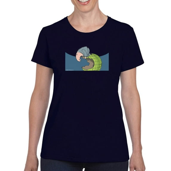 Eat Your Earth Out T-Shirt Women -Wilfred Hildonen Designs, Female Large