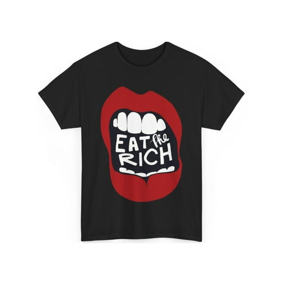 Eat the Rich Unisex Cotton T-shirt Comfortable & Stylish Celebrate Christmas