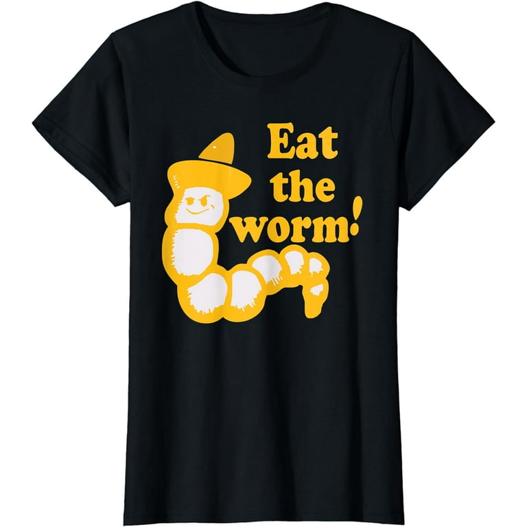 Eat The Worm! Rockstar Tequila Distressed Graphic T-Shirt Eat The Worm! Rockstar Tequila Distressed Graphic T-Shirt