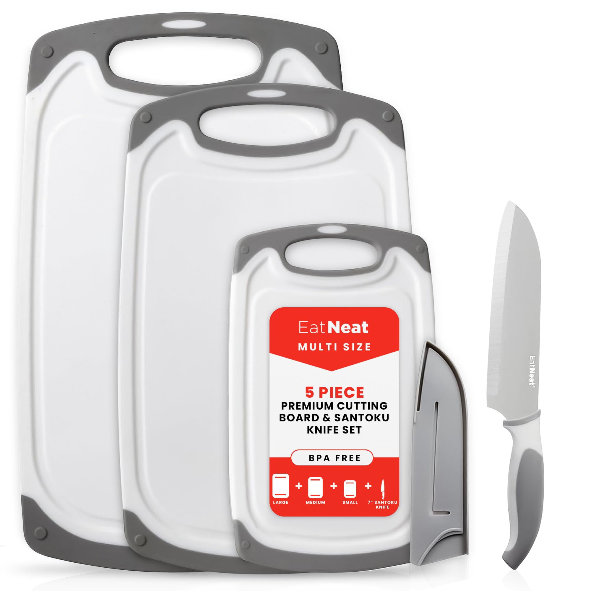 5-Piece Plastic Cutting Board Set 5-Piece Plastic Cutting Board Set