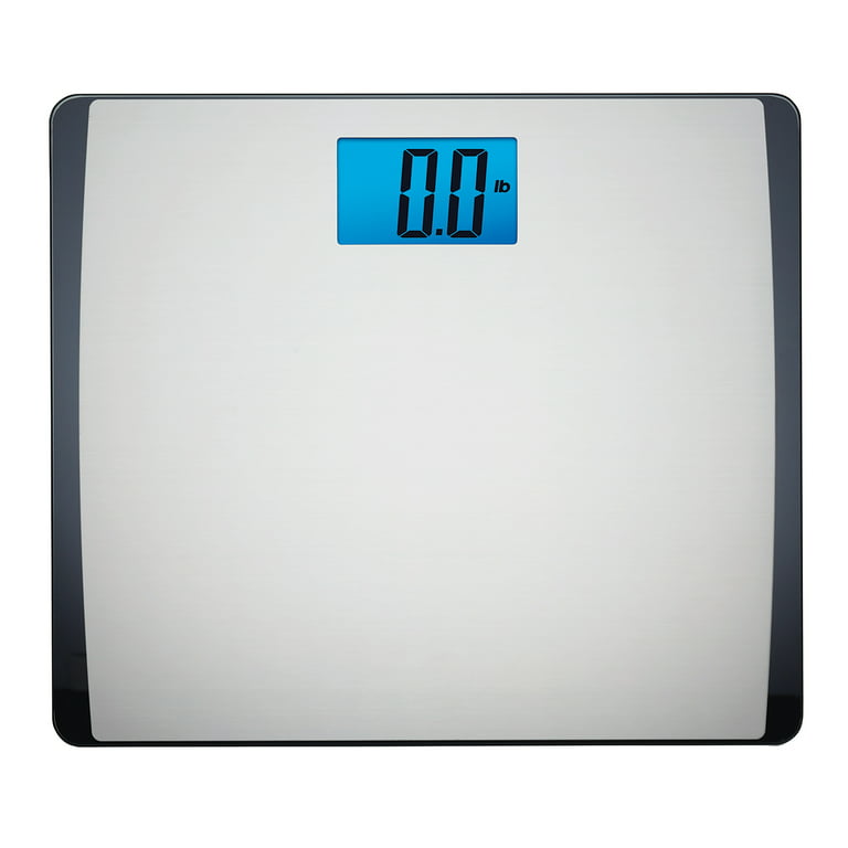 Eat Smart Digital Bathroom Scale, High Precision, Bath Scale for Body  Weight, Durable Tempered Glass, 330 lb Capacity, Step-On Technology, Clear