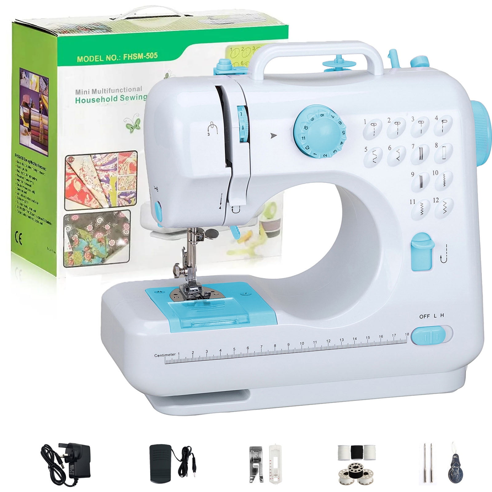 Eatbuy FHSM-505 12 Stitches Mini Handheld Electric Sewing