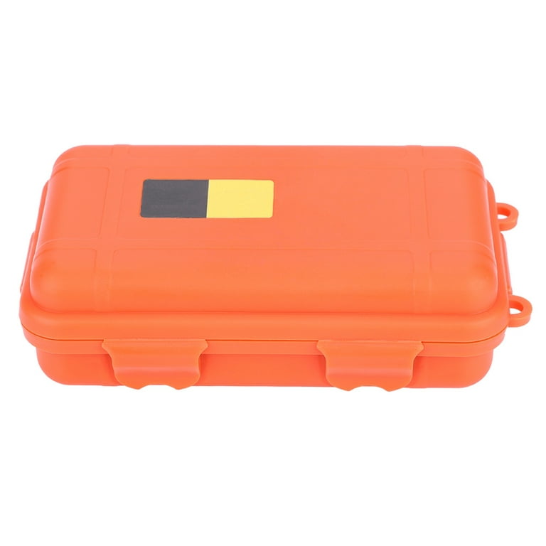 Eatbuy Survival Storage Box, Outdoor Waterproof Shockproof Box Universal  Sealed Container Box with Foam for Camping Fishing (Big-Orange)