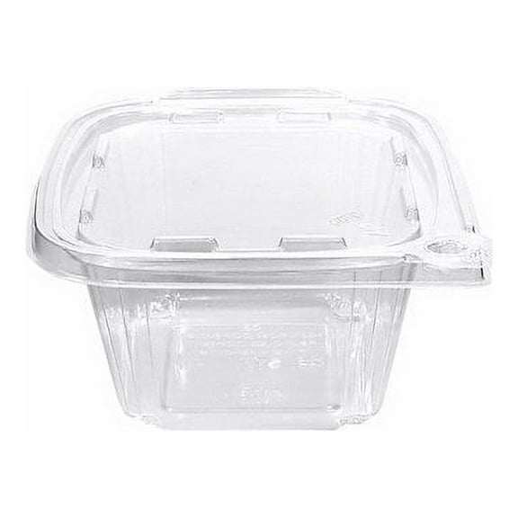Eatery Essentials 8 oz Take out Container with Tamper Evident Hinged Lid, Clear | 240/Case (16 oz)
